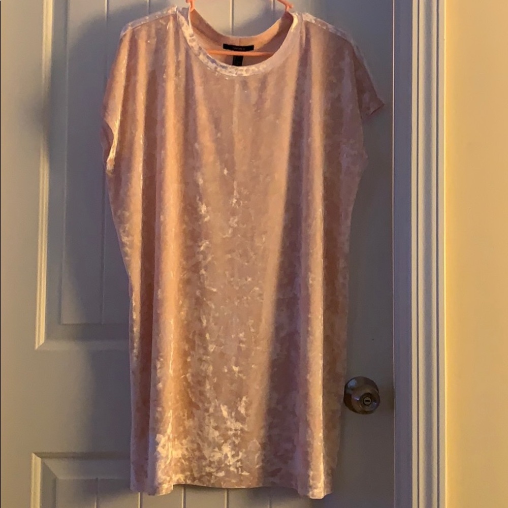 Pink Suede Dress